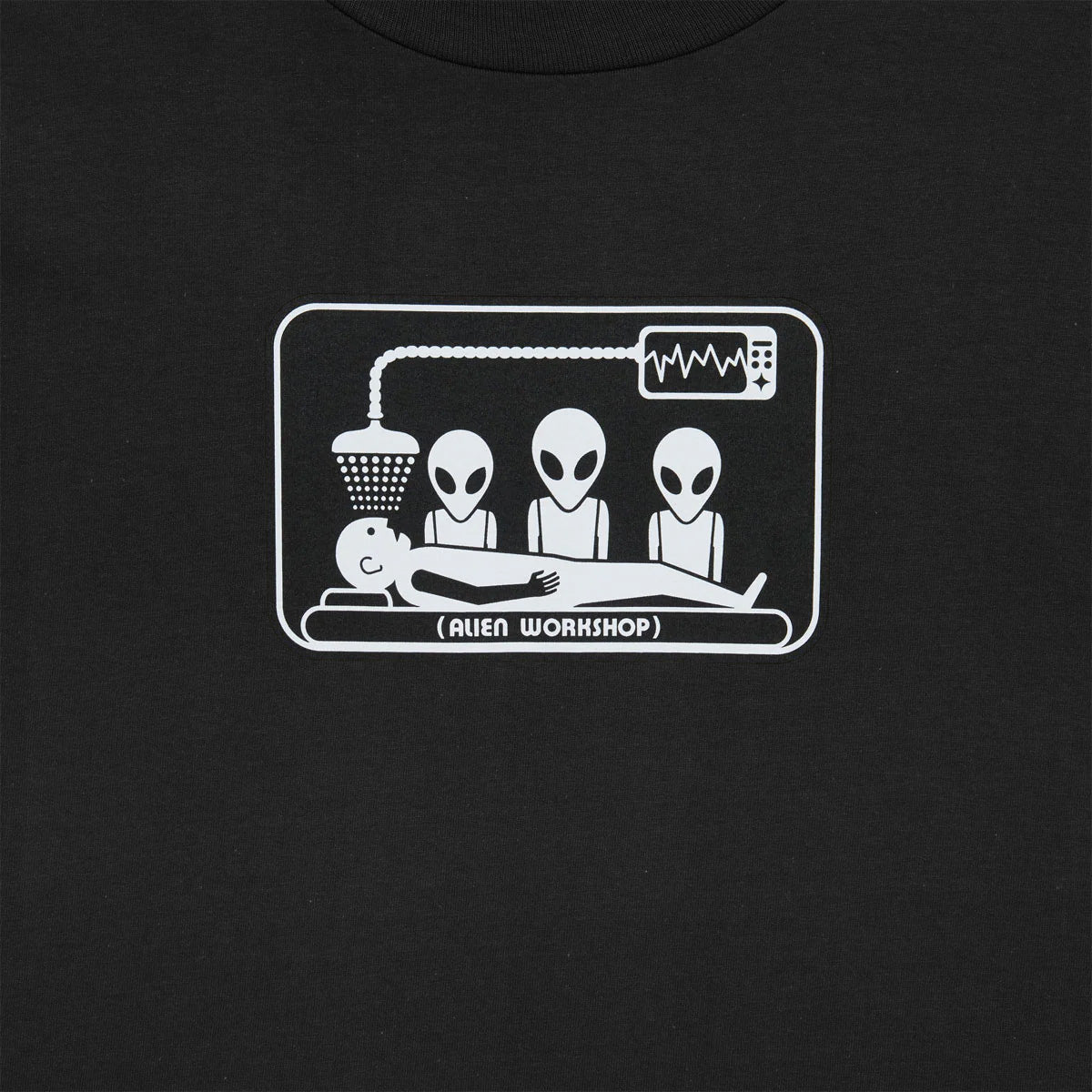 Alien Workshop Abduction t-shirt nera cotone uomo