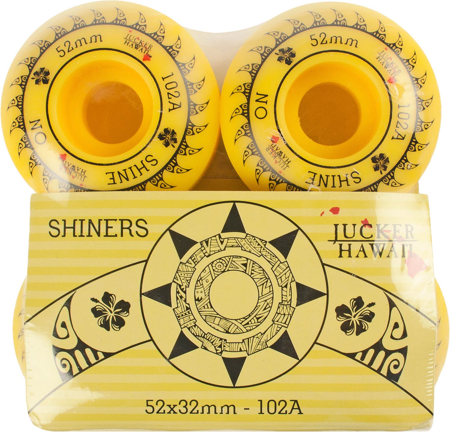 Jucker Hawaii Ruote Skateboard 52 mm 102A Street Set 4 Pezzi