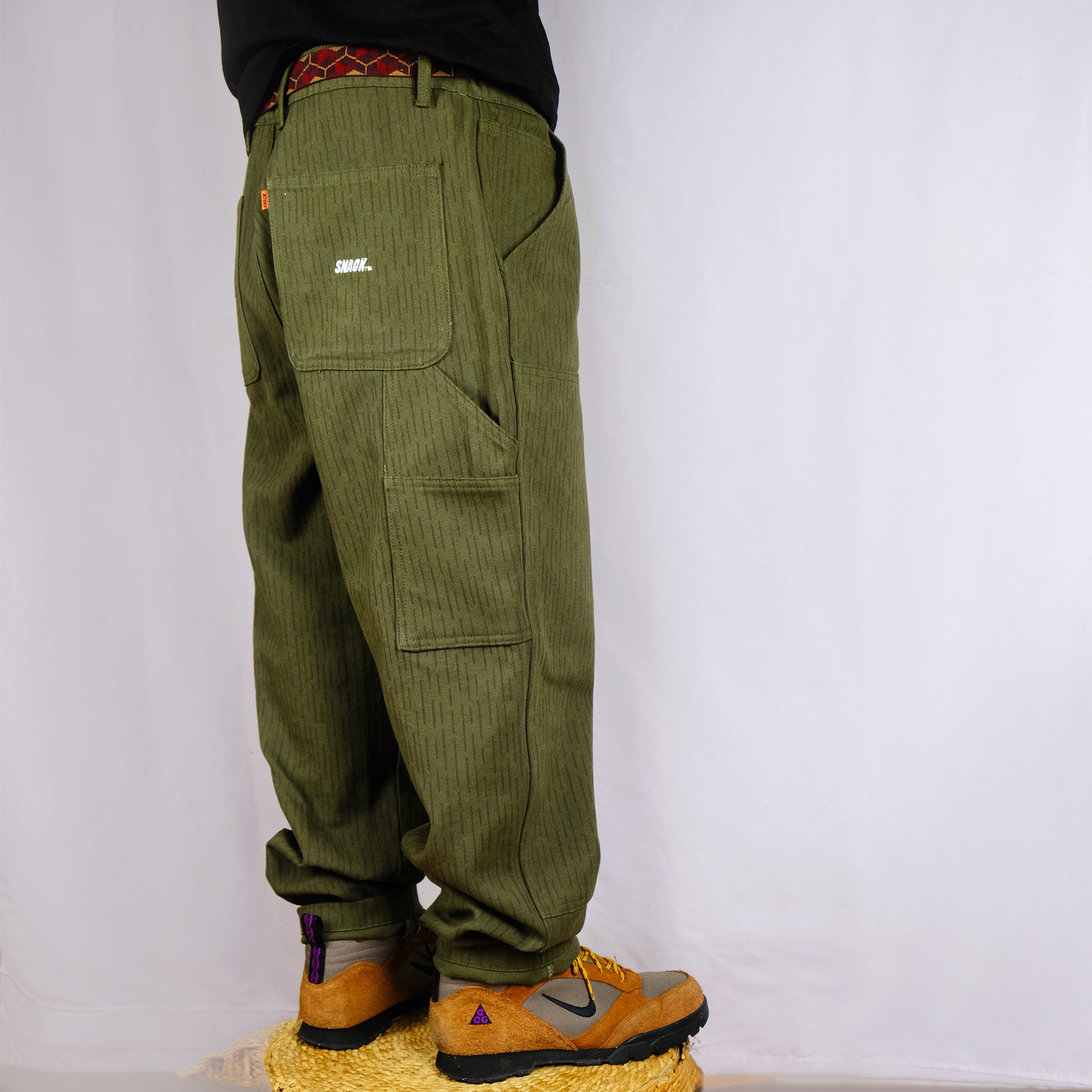 Snack Heavy Duty Duck Canvas Carpenter pantaloni 32 rain camo