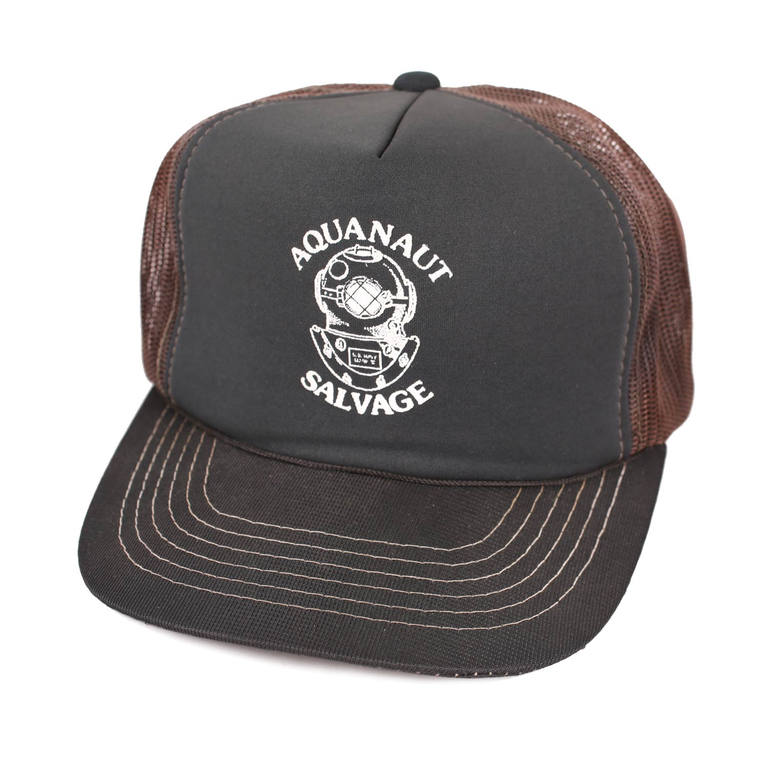 Aquanaut Salvage Cappello Trucker Mesh Nero Vintage