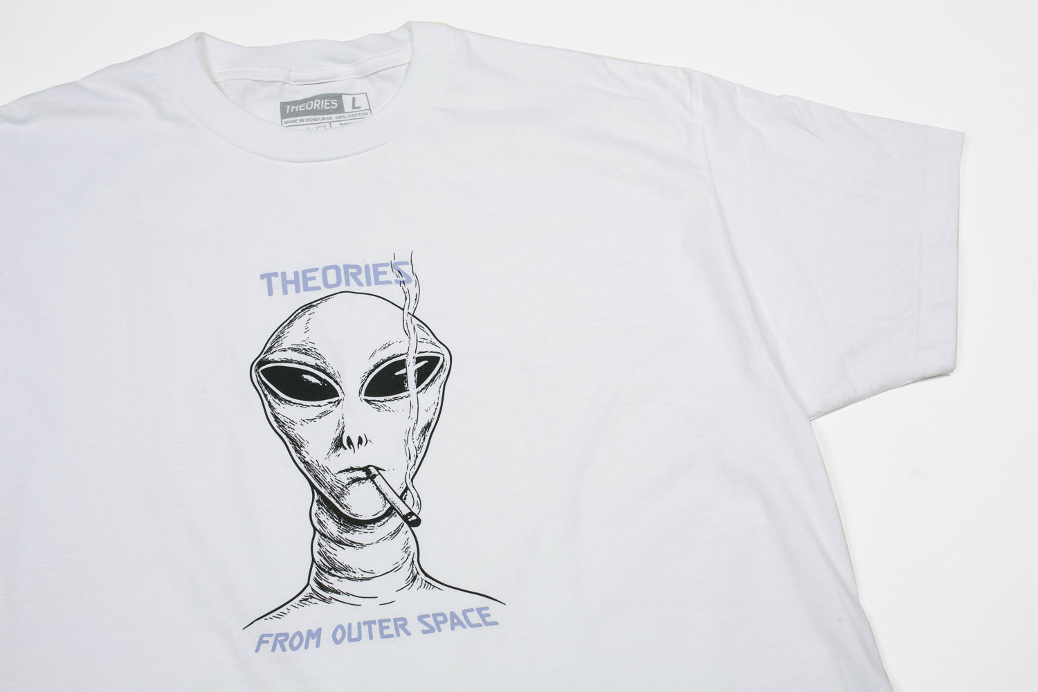 Theories Outer Space t-shirt bianca cotone pesante
