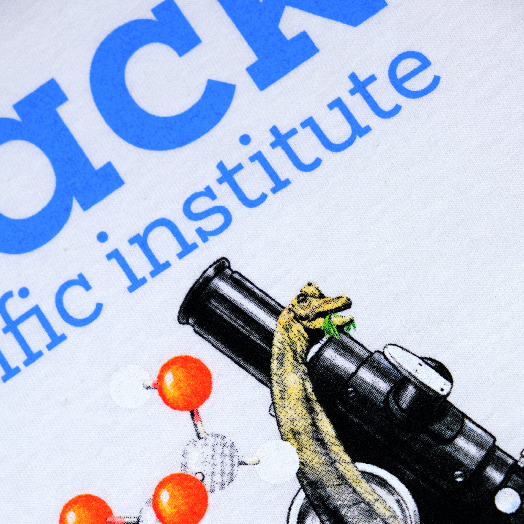 Snack Scientific Institute maglietta bianca cotone