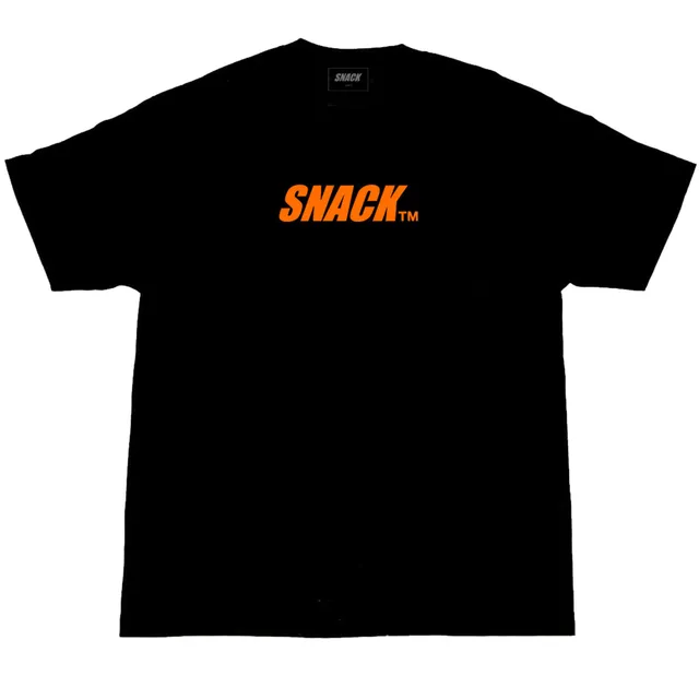 Snack Skateboarding Caps Lock t-shirt nera cotone