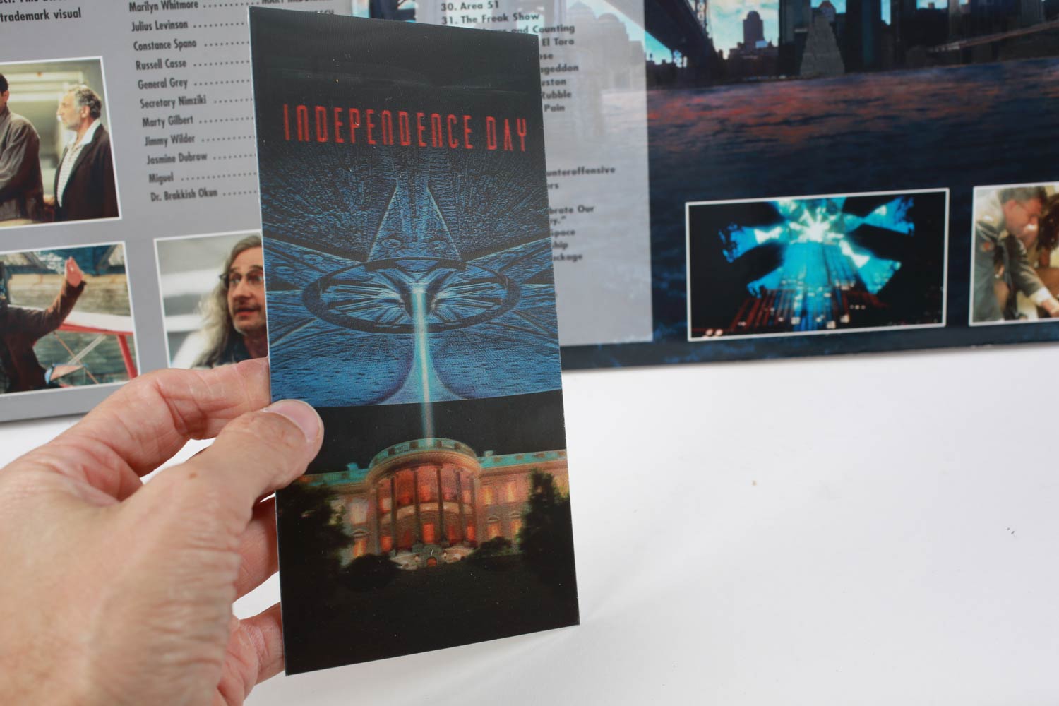 Independence Day 1996 film laserdisc vintage originale