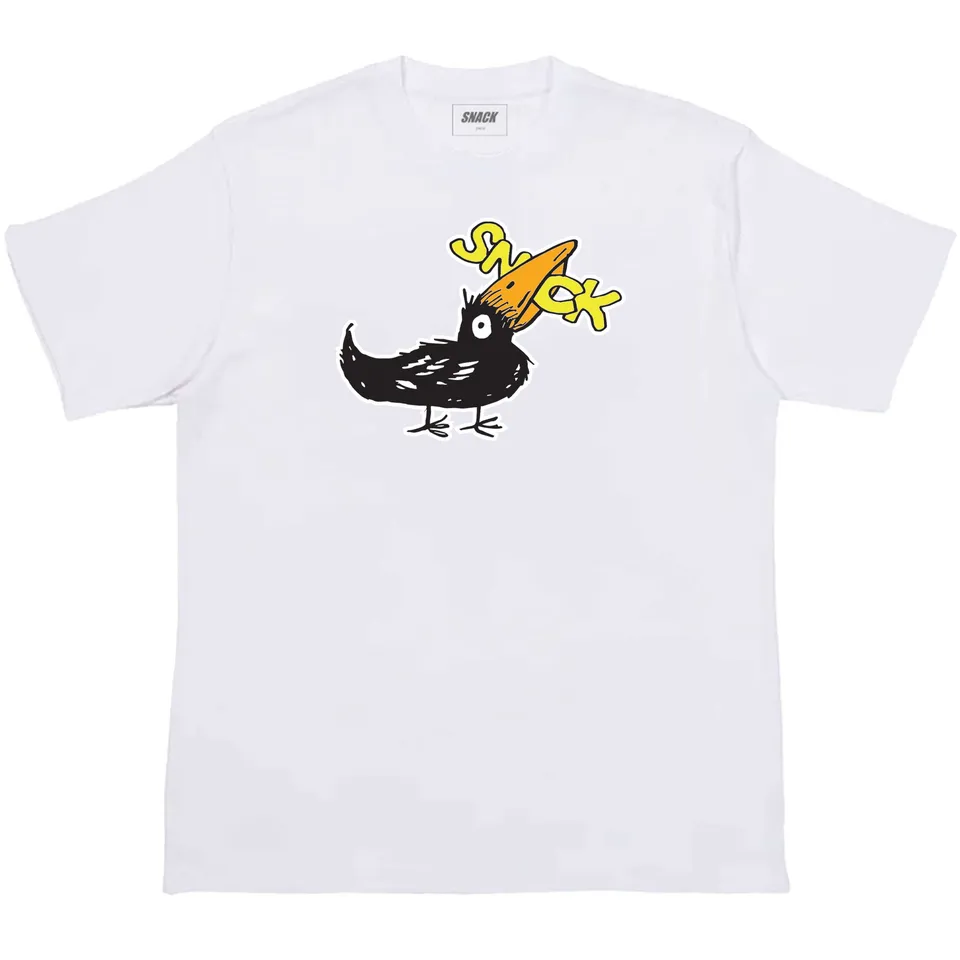 Snack Blackbird t-shirt bianca M cotone