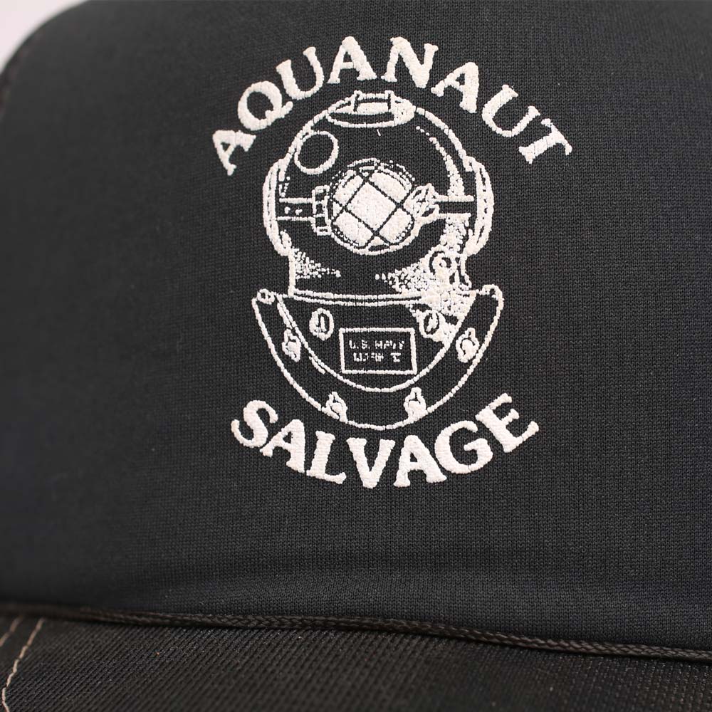 Aquanaut Salvage Cappello Trucker Mesh Nero Vintage