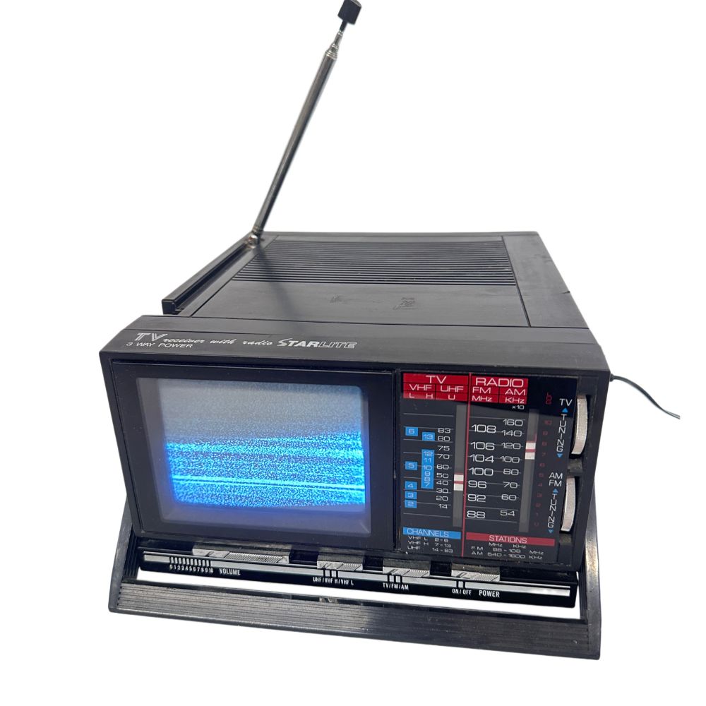 Starlite TV836 mini tv portatile radio 1989 display