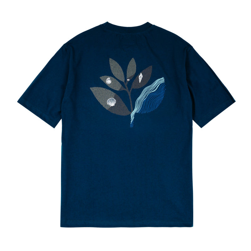 Magenta Playa Tee maglietta blu navy cotone