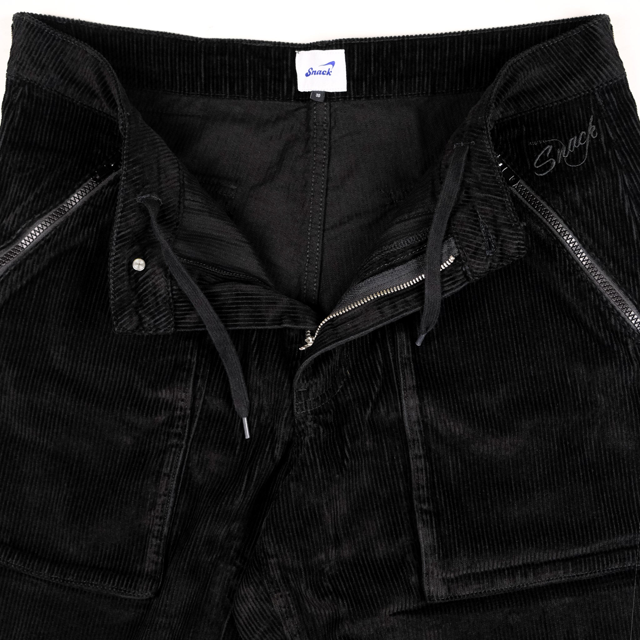 Snack Mic Check pantaloni skate velluto nero 30