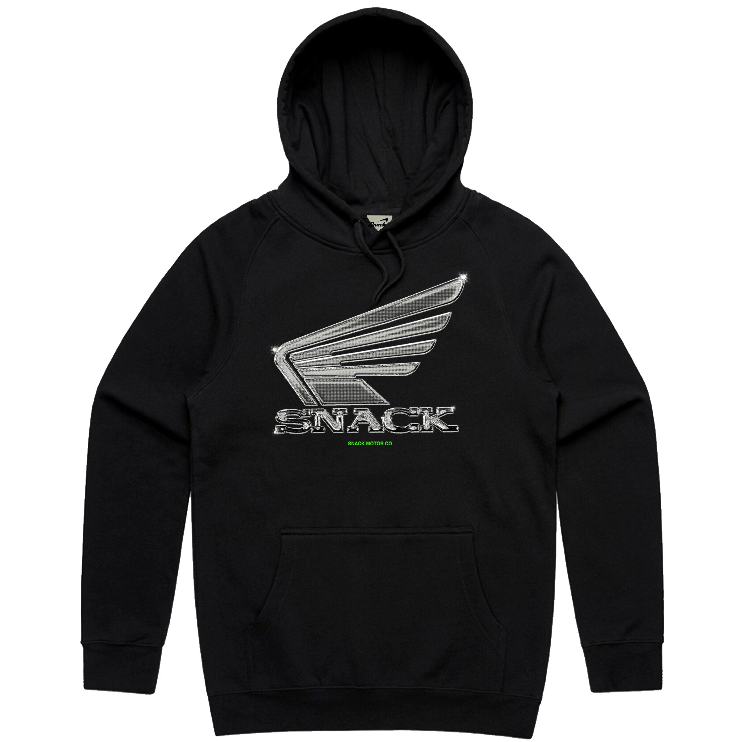 Snack Chrome Wings felpa cappuccio nera