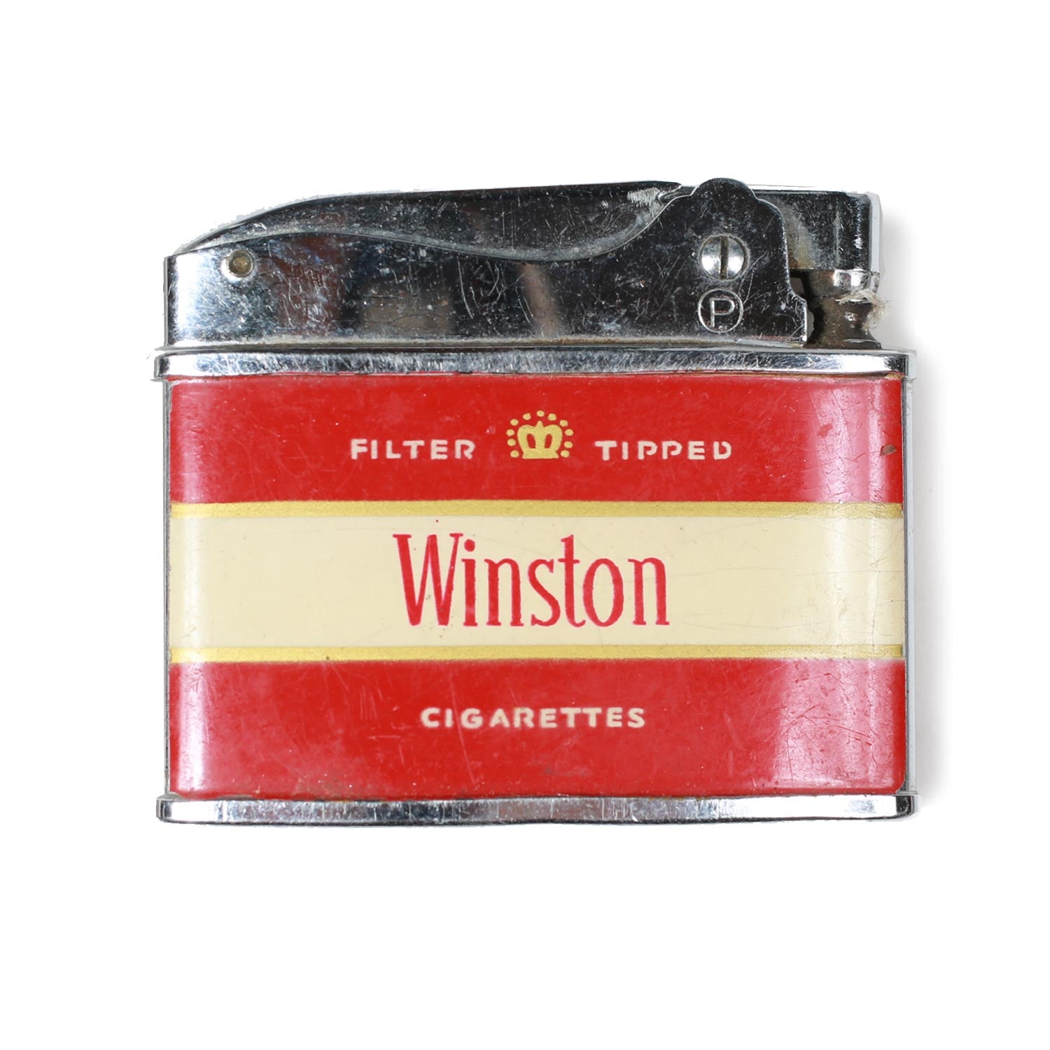 Winston Zenith accendino a butano rosso vintage