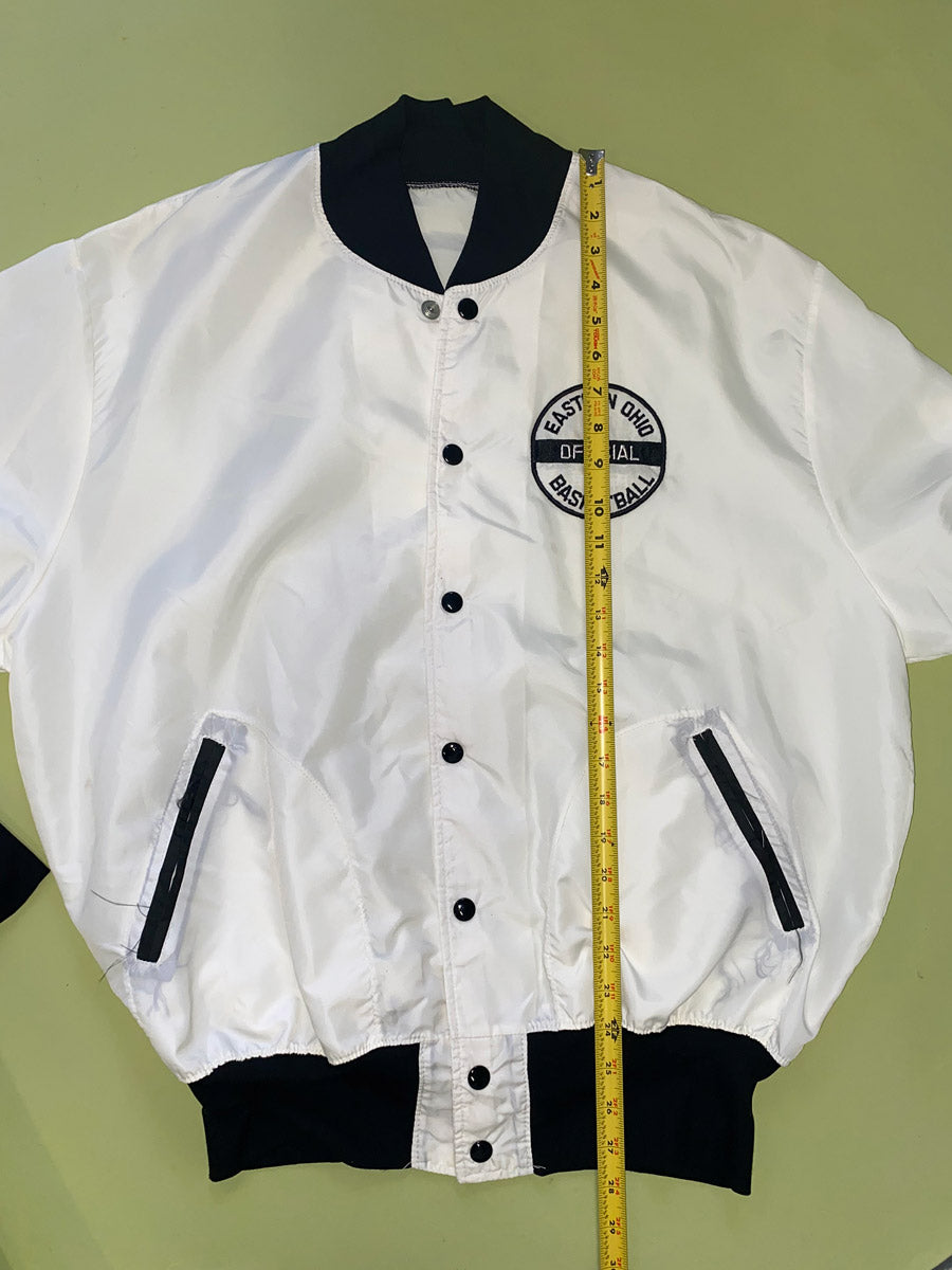 Ohio Basketball Coaches giacca antivento bianca L nylon