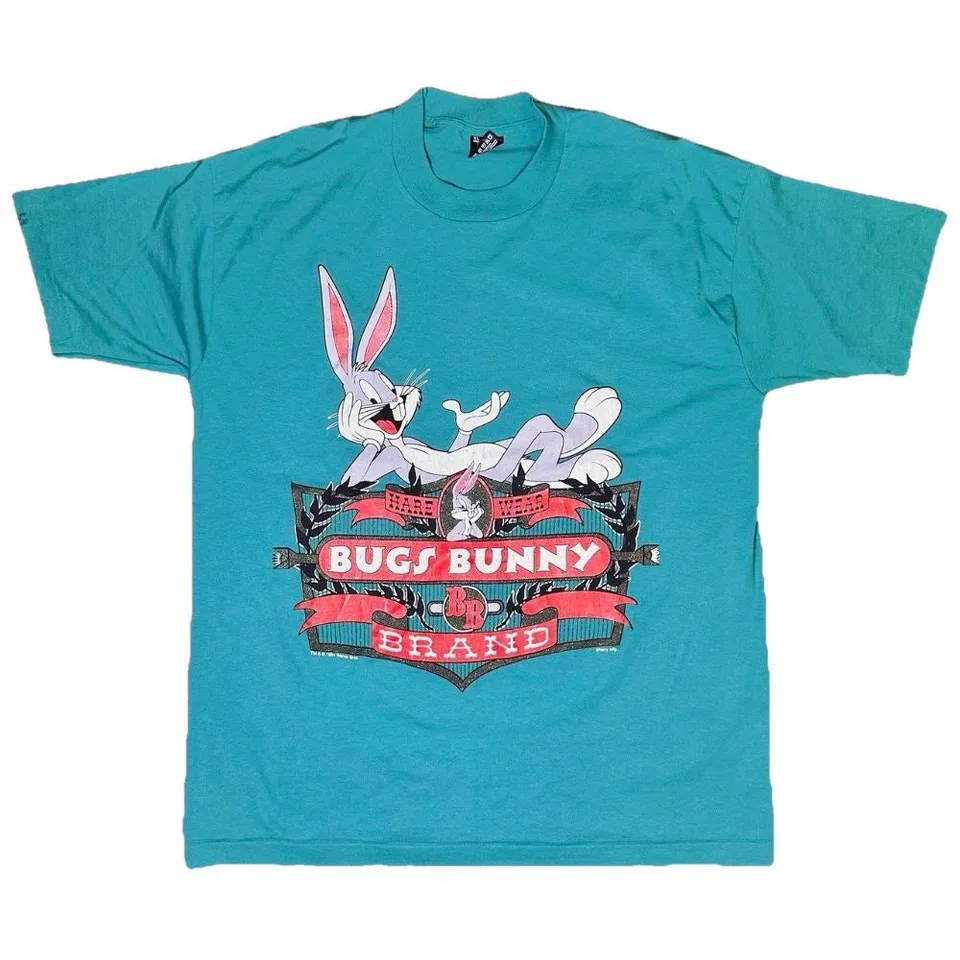 Bugs Bunny Single Stitch 1994 maglietta teal XL cotone