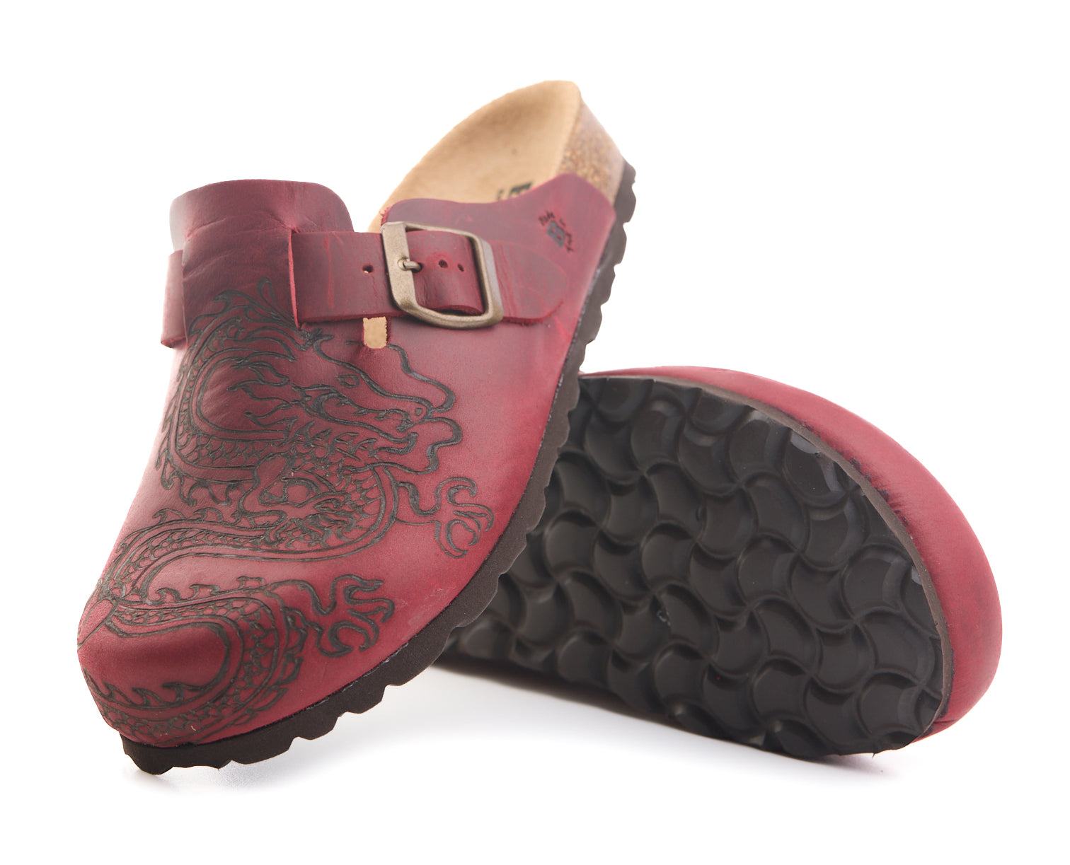 AC Longboards 1900 Rosso Dragone sabot pelle