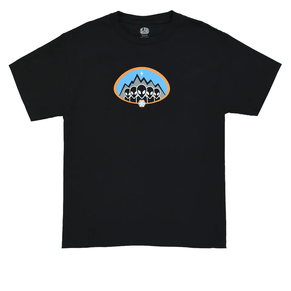 Alien Workshop Ice Age t-shirt nera pesante cotone