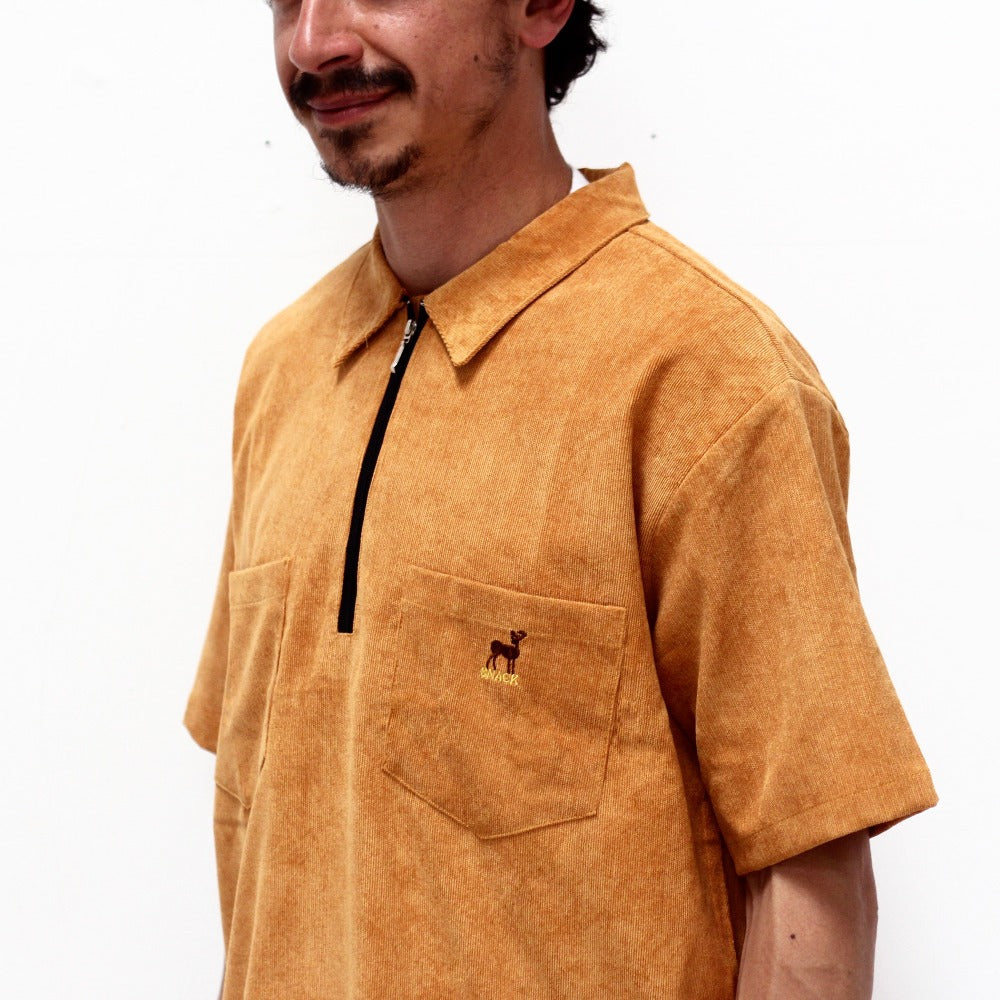 Snack Buck Corduroy felpa mezza zip L velluto