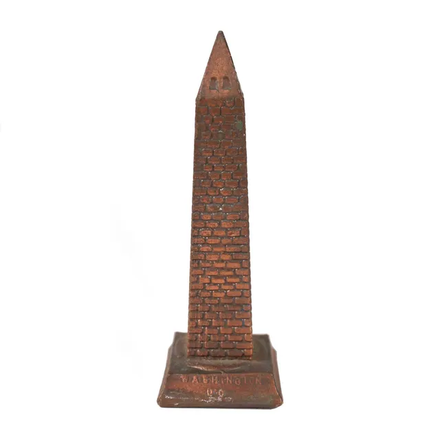 Washington Monument termometro souvenir bronzo vintage