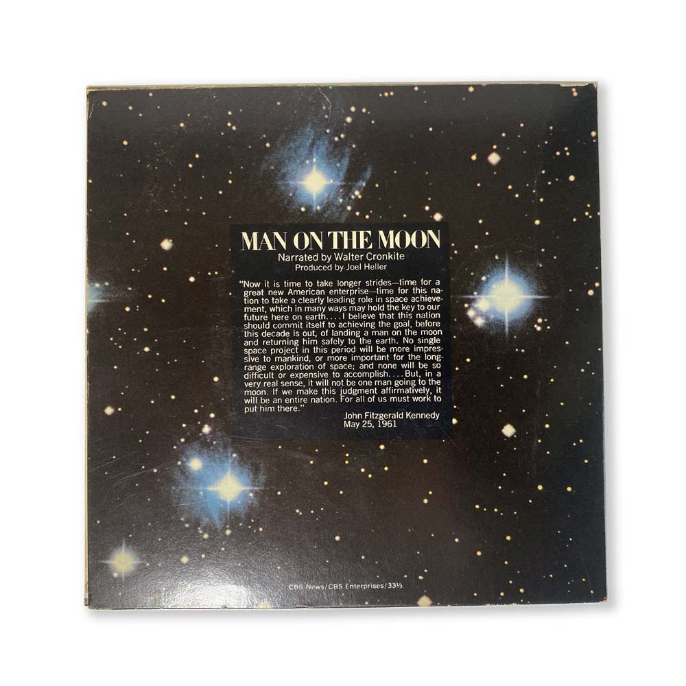 CBS News Man on the Moon disco vinile 7" Apollo 11 1969