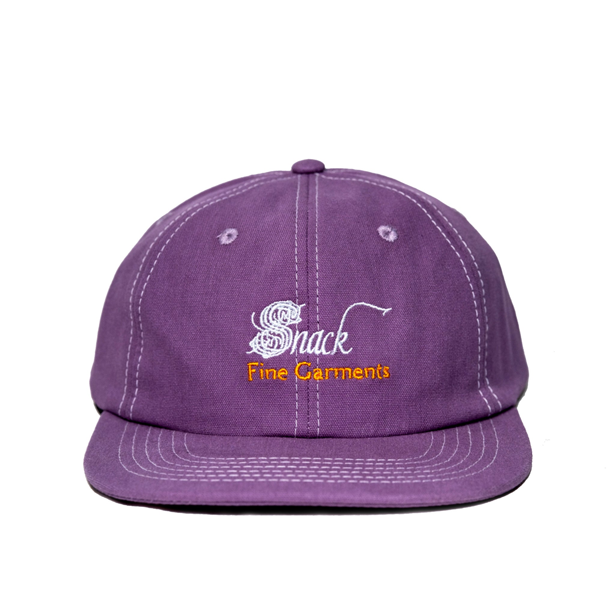 Snack Fine Garments cappello viola canvas 6 pannelli