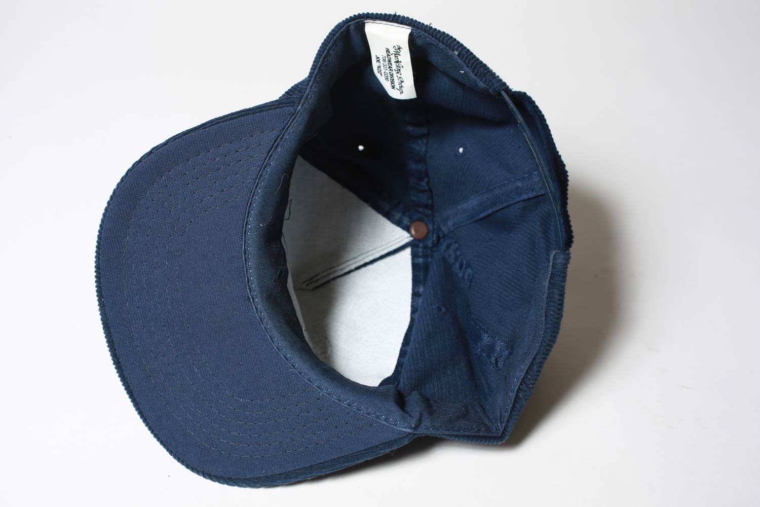 Illinois Bell Telephone Corduroy cappello snapback navy velluto