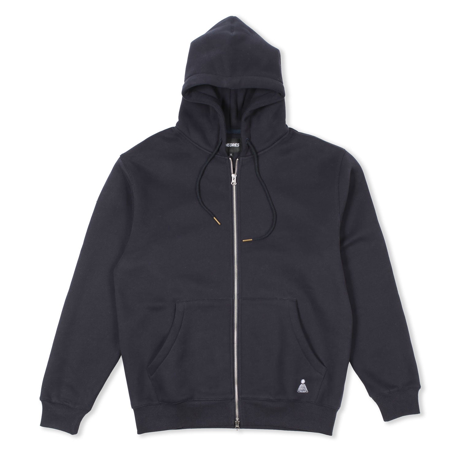 Theories Scribble Sport Zip Hoodie felpa zip navy doppia zip
