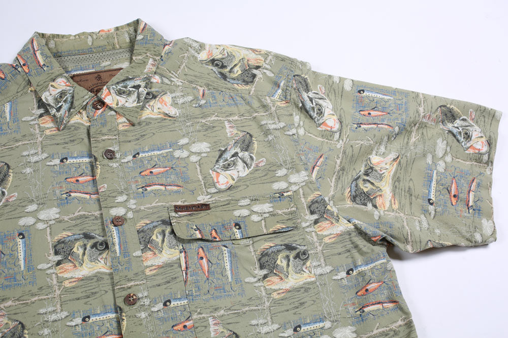 Theories Whitetails camicia pesca L fantasia bass