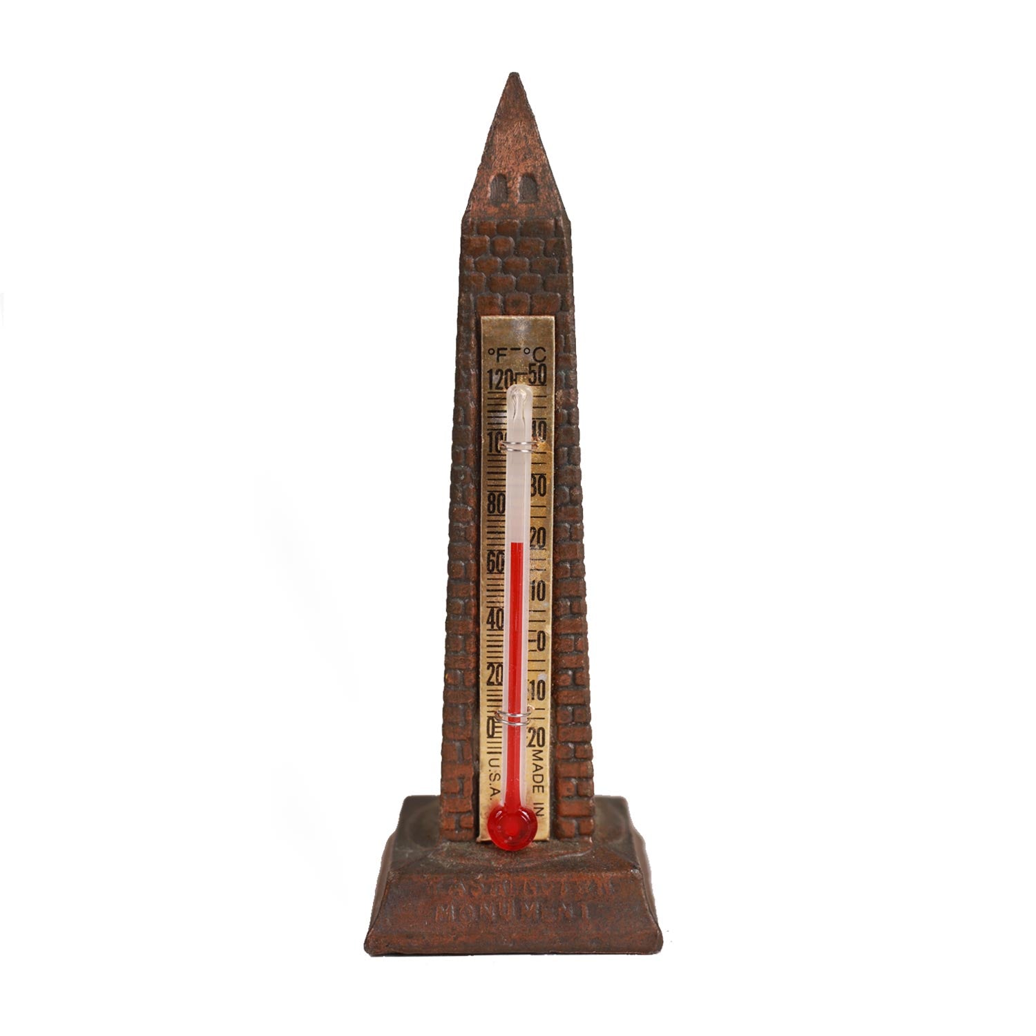 Washington Monument termometro souvenir bronzo vintage