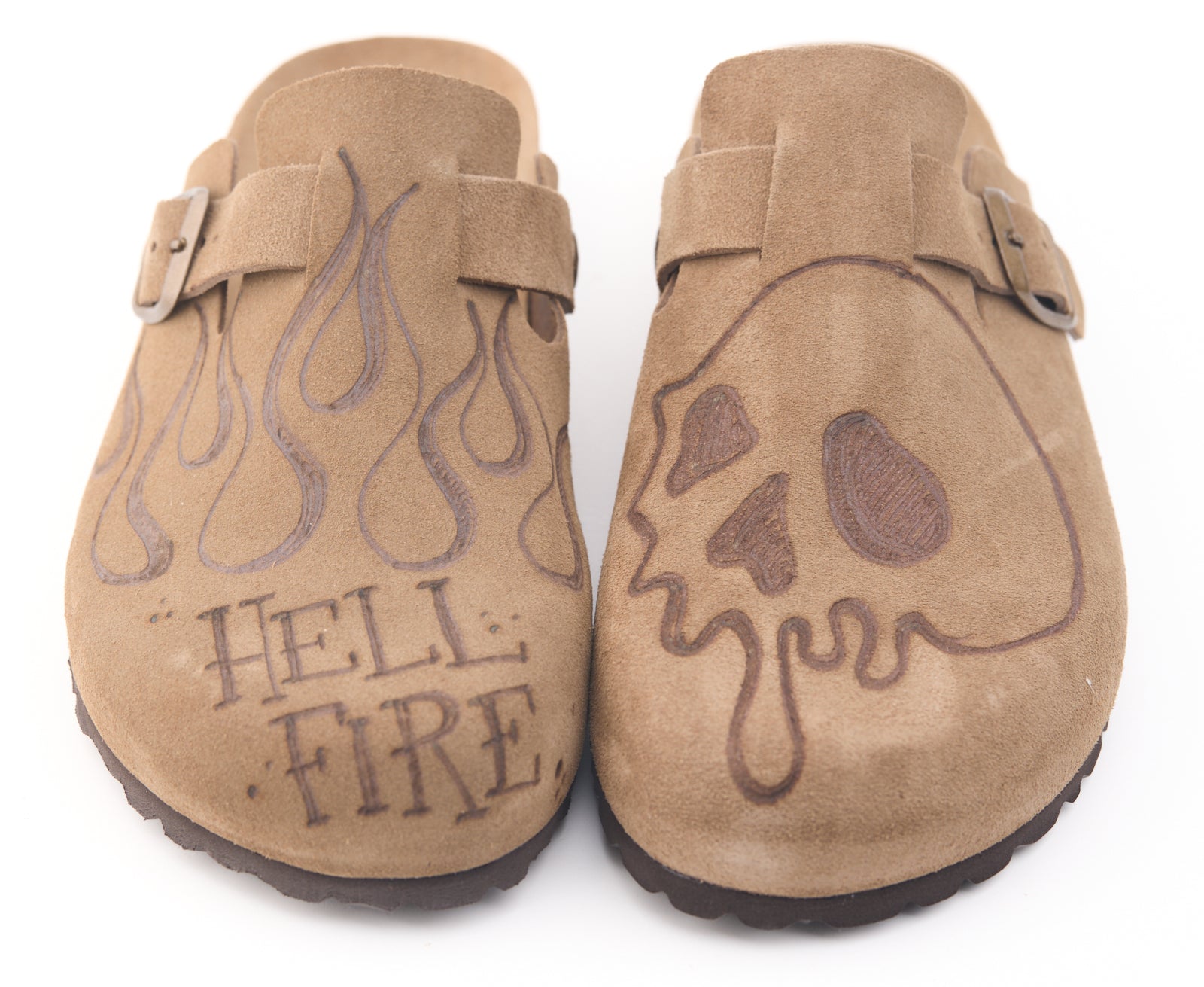 AC Longboards 1900 Arachide Hell Fire sabot pelle nabuk