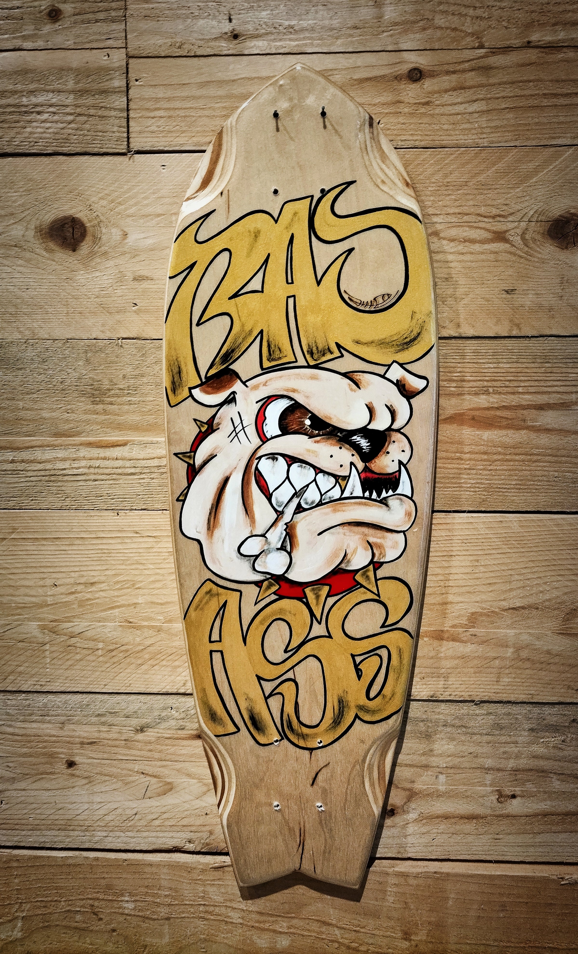 AC Longboards Fat Fish Bad Ass Gold surfskate 29,9” betulla
