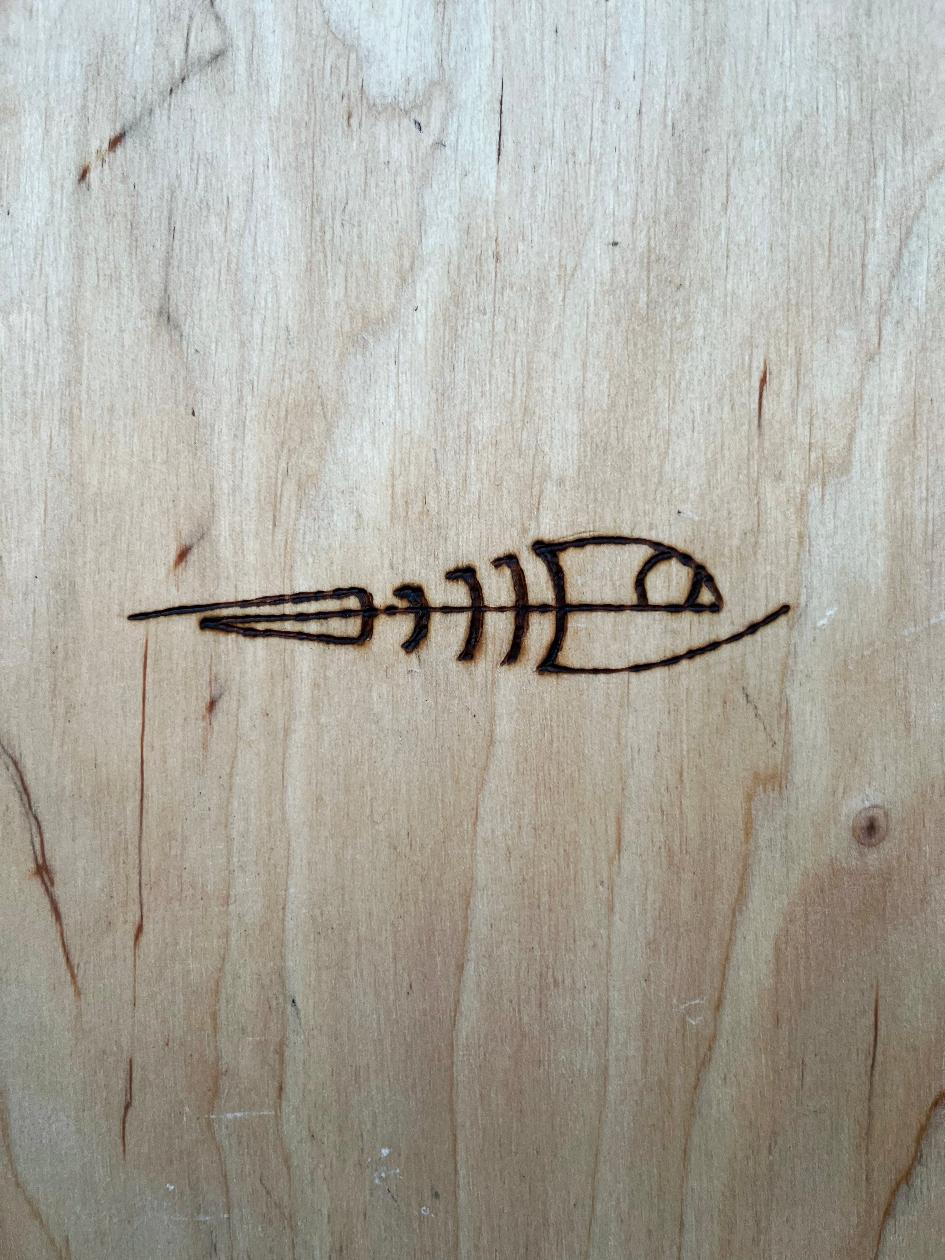 AC Longboards Big Fish Pinstriping longboard betulla