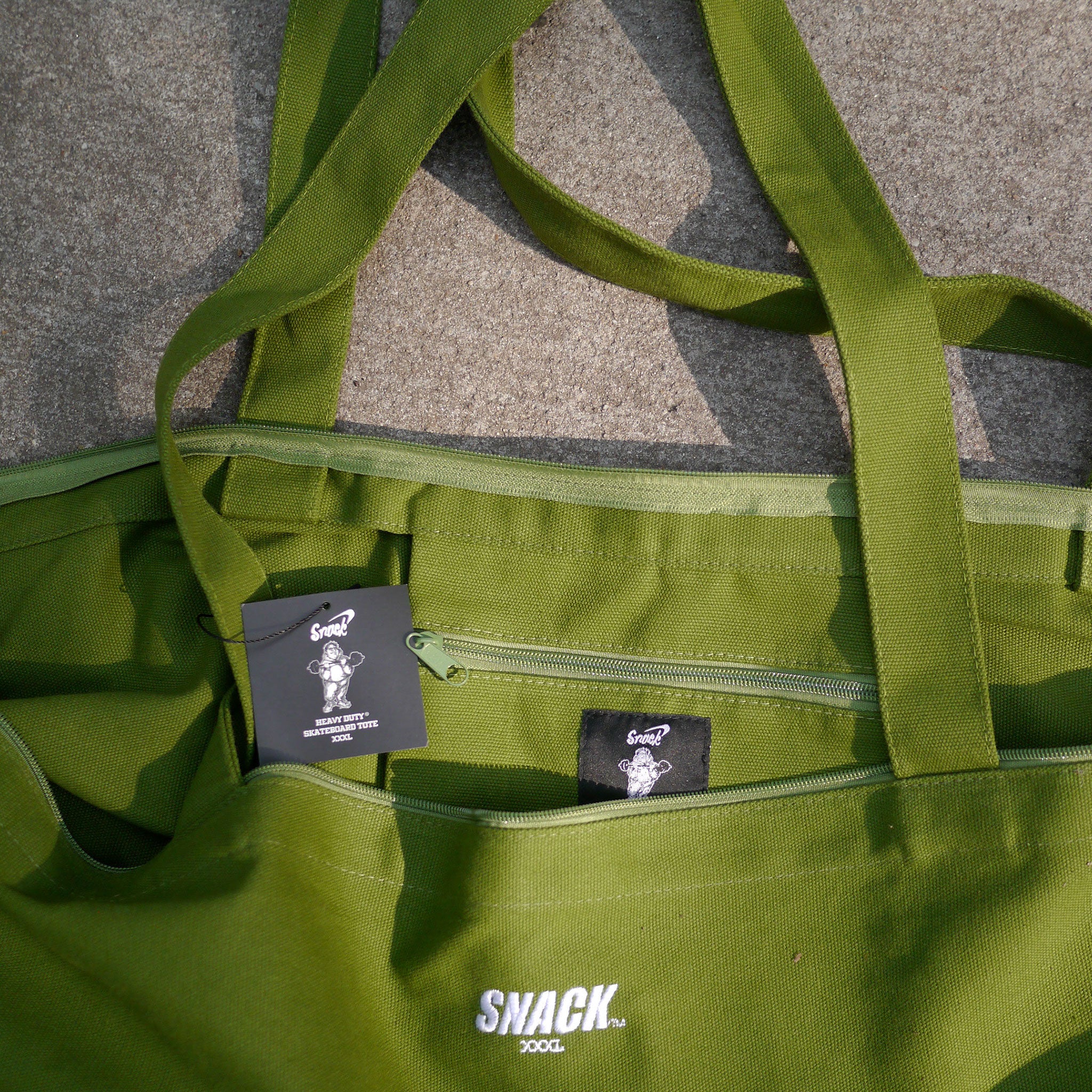 Snack XXXL borsa skate oliva tela