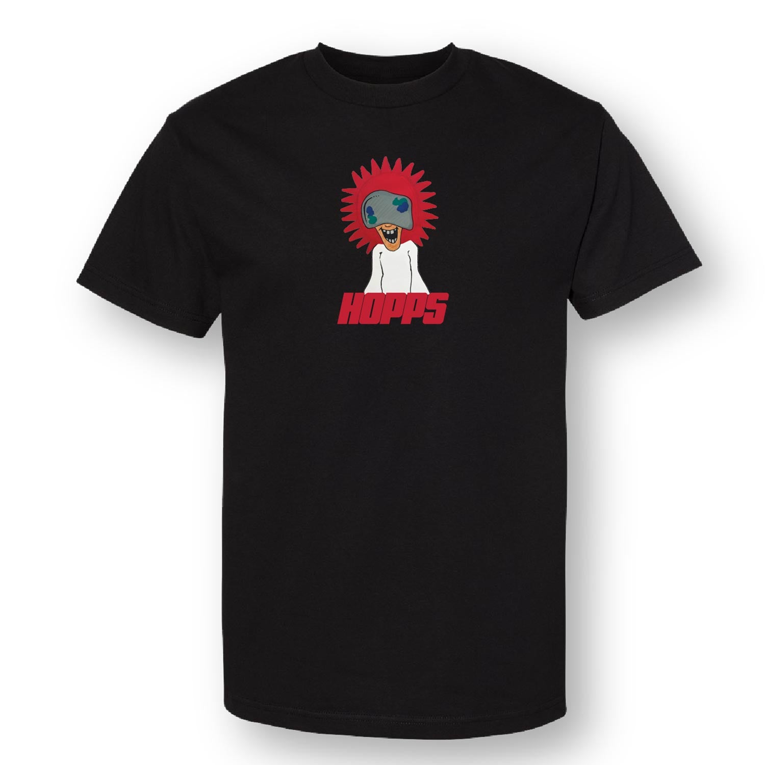 Hopps Starburst Kid t-shirt nera cotone pesante