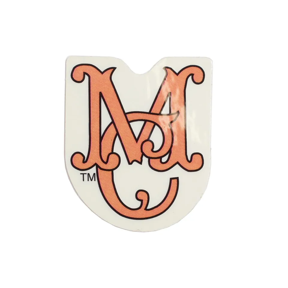 Mad Circle MC adesivo sticker vintage anni 90 arancione