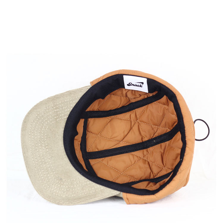Snack Buck berretto 5 panel velluto paraorecchie