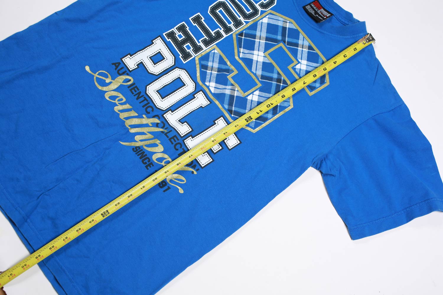 South Pole Authentics maglietta vintage XL blu royal cotone