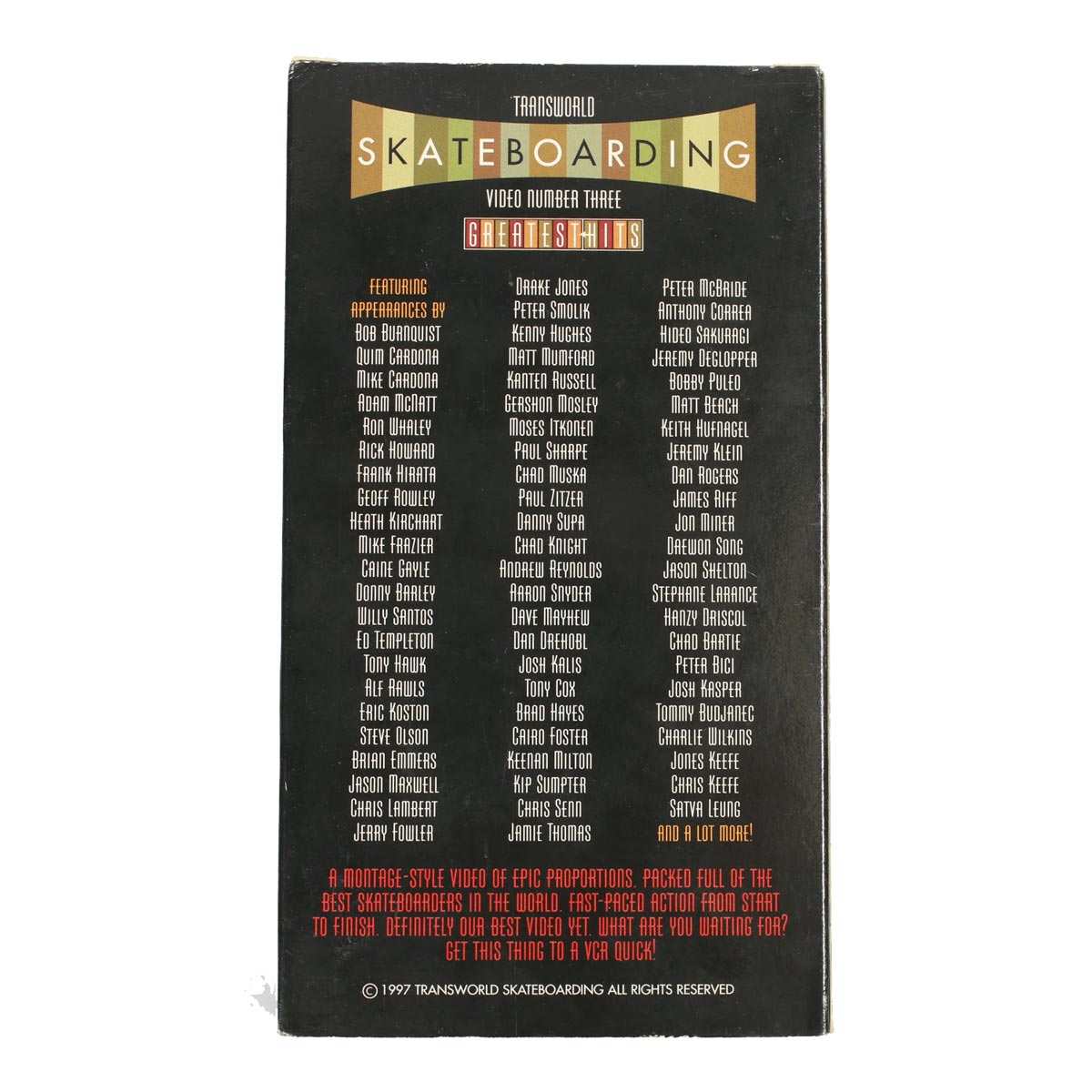 Transworld Greatest Hits videocassetta VHS skate 1997