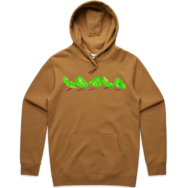 Snack Leafcutter felpa hoodie L grafica stampata