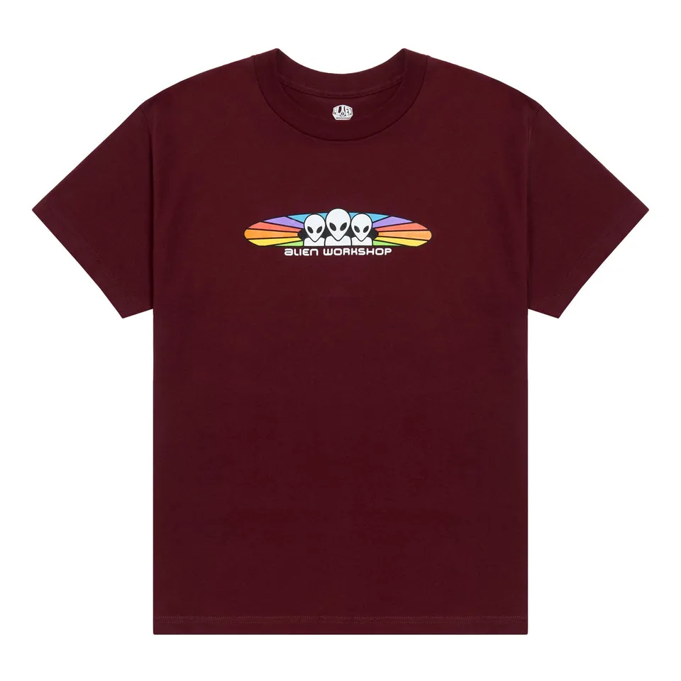 Alien Workshop Spectrum maglietta bordeaux cotone