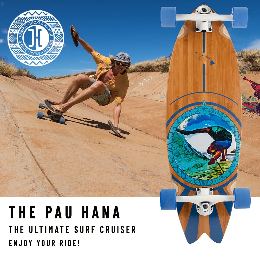 Jucker Hawaii Pau Hana cruiser fishtail 31" bamboo
