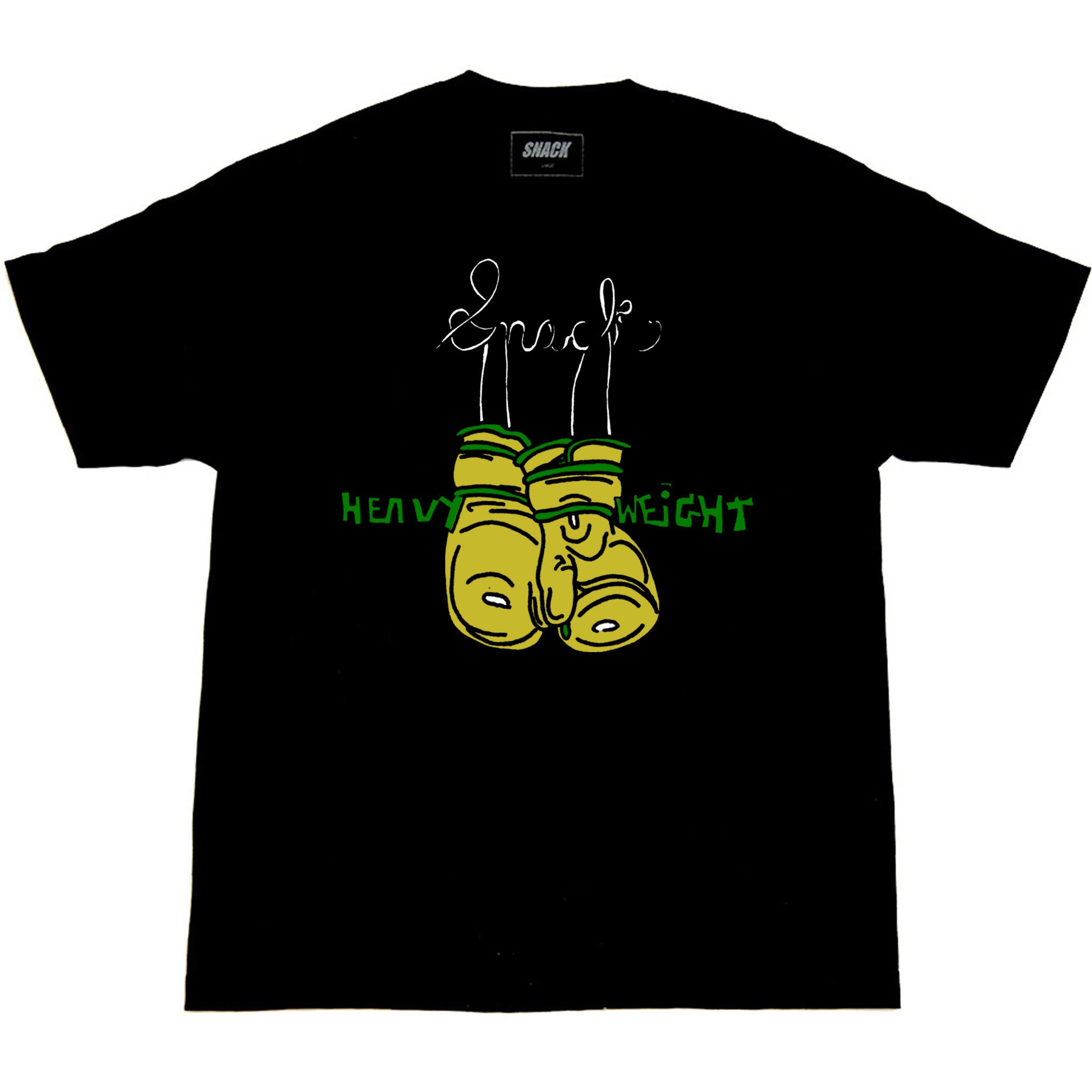 Snack Heavyweight t-shirt cotone nera