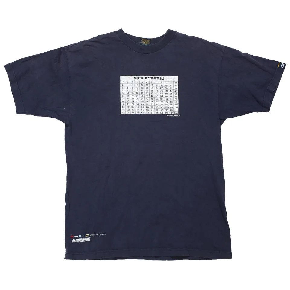 Alphanumeric Periodic Table maglietta navy M cotone