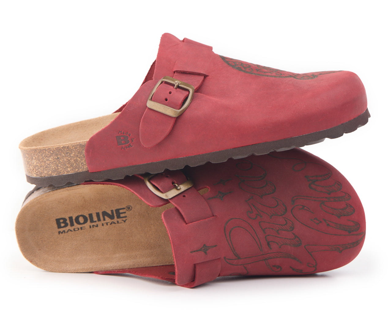 AC Longboards 1900 Garnet Pura Vida sabot pelle pirografato