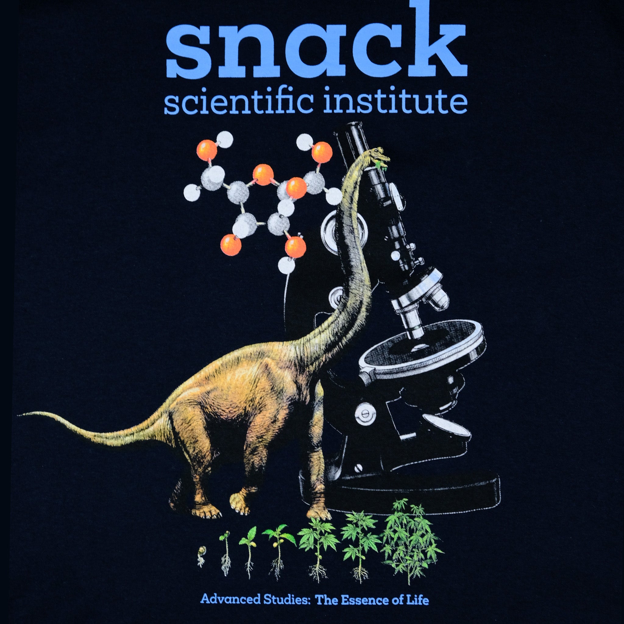 Snack Scientific Institute t-shirt blu navy cotone