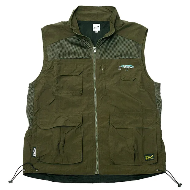 Snack Angler Utility gilet cipresso in nylon