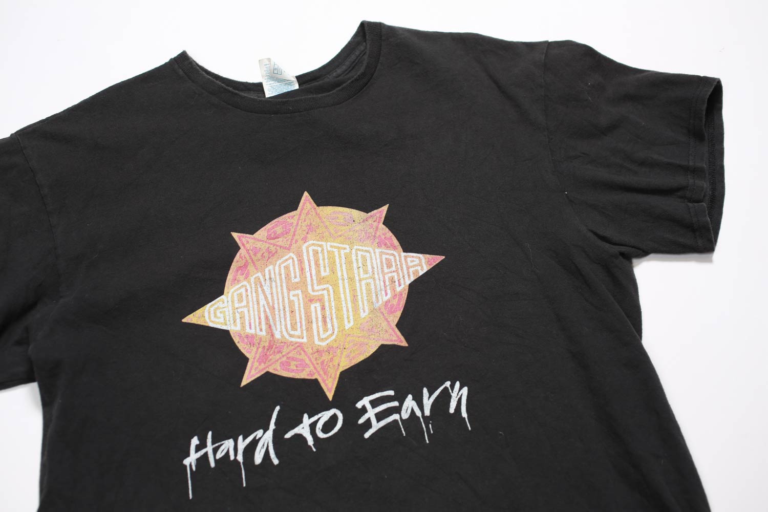 Gang Starr Hard to Earn maglietta vintage L nera cotone