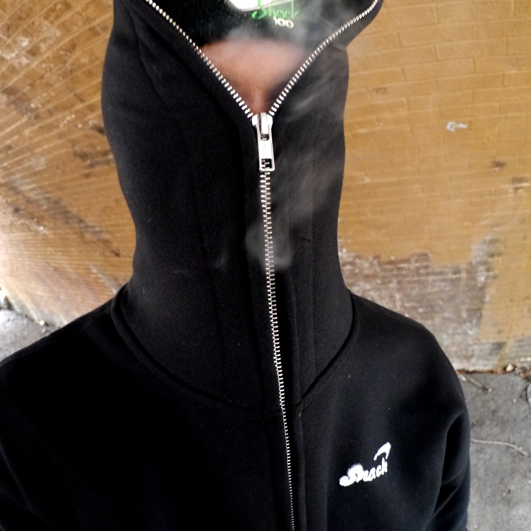 Snack Chrome Face felpa zip taglia L pile