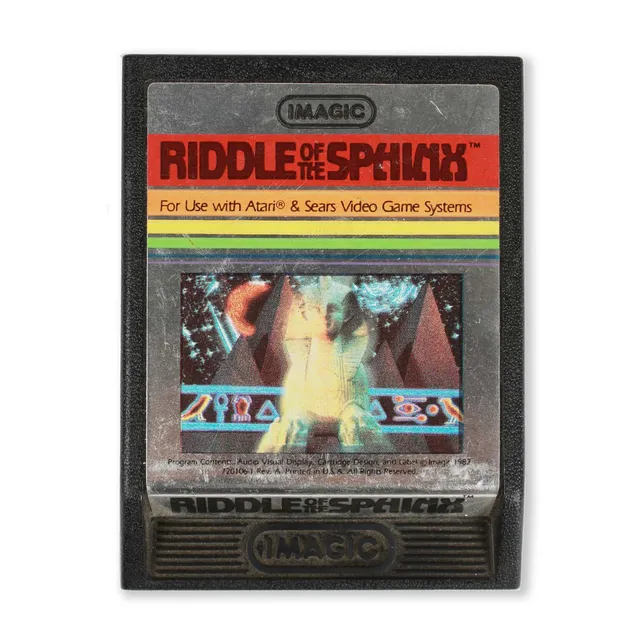 Atari Riddle of the Sphinx 1982 cartuccia vintage
