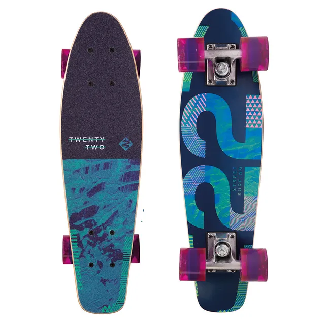 Street Surfing Beach Board Wood Twenty Two mini cruiser legno