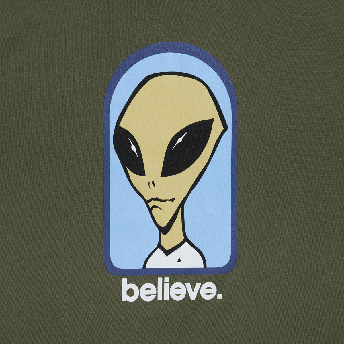Alien Workshop Believe maglietta verde cotone