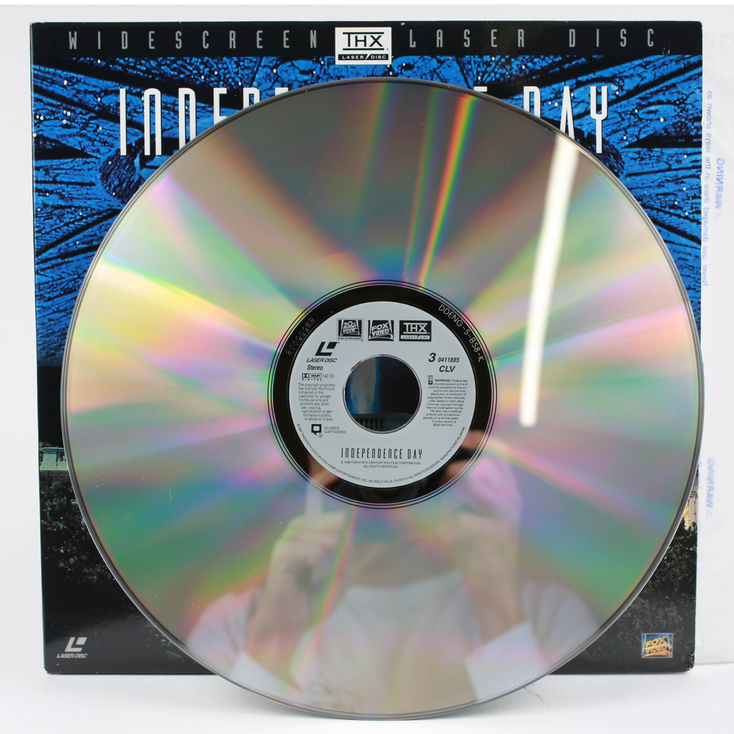 Independence Day 1996 film laserdisc vintage originale